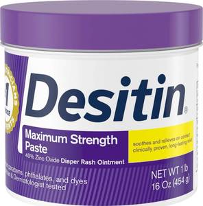 lot 14199 image: Desitin Maximum Strength Diaper Rash Cream, 16 oz