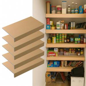 lot 17272 image: Gideio Wire Shelf Cover 5-Pack 48x12in PVC  Retail $199