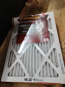 lot 17292 image: 3M Filtrete Micro Allergen Defense Filter MPR 1000 14x20x1