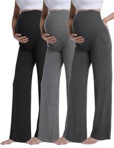 lot 18471 image: CFRTMTBB Maternity Wide Leg Pants 3-Pack XL