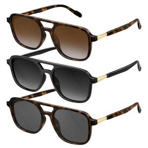 lot 18476 image: Konqkin Retro Aviator Sunglasses Polarized