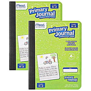 lot 18484 image: Mead Primary Journal Kindergarten Writing Tablet 2-Pack Green