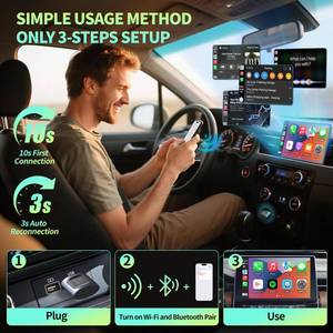 lot 18486 image: TECHLANE Wireless CarPlay & Android Auto Adapter