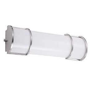 lot 19535 image: ASD 18 Inch LED Bathroom Vanity Light, 3 Color Adjustable 3000K4000K5000K, Dimmable Wall Mounted Light, Brushed Nickel Finish, 20W (50W Replacement), 1500 Lm, 120V, Energy Star & ETL Listed (B08MJLCDM5)