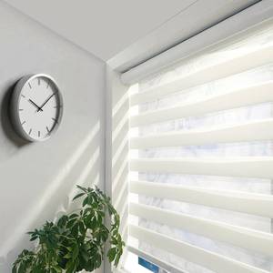 lot 19571 image: ShadesU Cordless Zebra Blinds Roller Shades, White, 36.5 W x 72 H