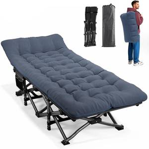 lot 19574 image: ATORPOK Camping Cot for Adults with Comfortable Cushion, Folding Bed