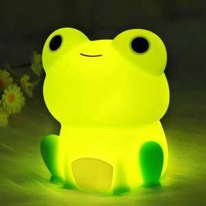 lot 20129 image: Lampeez Frog Night Light, Cute Frog Gifts, Soft Silicone Lamp Nursery Nightlight LED Night Light, Bedroom Decor as Xmas Birthday Gifts for Boys Girls
