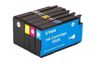 lot 20151 image: EmiGSupply Compatible Ink Cartridges E026 Black Cyan Magenta Yellow