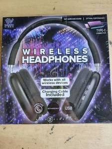 lot 20163 image: Smooth Vibes Wireless Headphones Wired Rechargeable USB