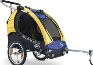 lot 1301 image: Burley child carrier wagon three wheels bike attachment