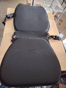 lot 1390 image: Black Seat Cushion Protectors for Car Seats, approximately 38x18 in