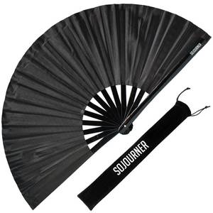 lot 2197 image: SoJourner Folding Rave Fan, Black
