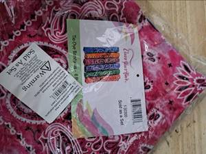 lot 2207 image: Tie-Dye Bandanas 6-Pack Paisley Print