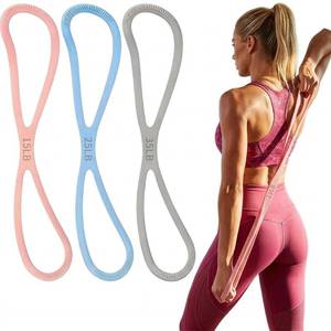 lot 5600 image: Figure 8 Silicone Resistance Band Set 3-Level