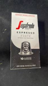 lot 10453 image: Segafredo Zanetti Espresso Forte Nespresso Compatible Capsules 10 Count