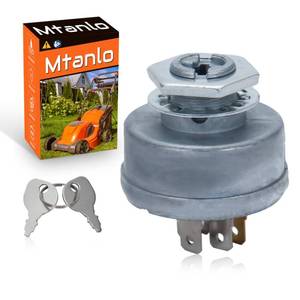 lot 10492 image: Mtanlo For MTD For John Deere Toro Ignition Switch 925-0267 STD365402-3 Position 5 Terminals for Lawn Mowers - Replaces 24688, 24695, 725-0267, Compatible with Multiple Models
