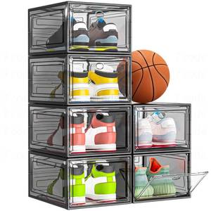 lot 13525 image: Code Clear Shoe Organizer Box 6-Pack 13.5x10.5x7.2