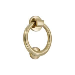 lot 14297 image: Infinity Decor Solid Brass 5 Ring Door Knocker