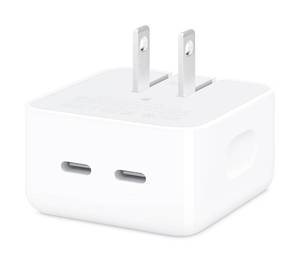 lot 14304 image: Apple 35W Dual USB-C Port Compact Power Adapter