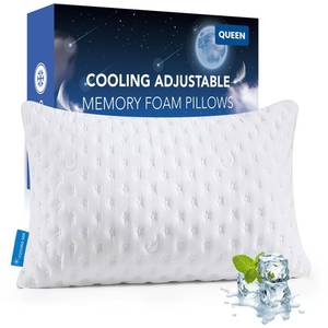 lot 17314 image: Cooling Adjustable Memory Foam Pillow Queen