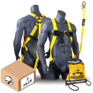 lot 17316 image: KwikSafety Scorpion Fall Protection Harness 2-Pack  Retail $103.31
