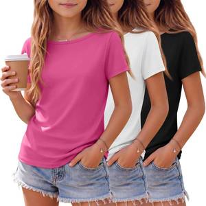 lot 17328 image: LessonZoo 3 Pack Girls T-Shirts, 3-Color, 13-14 Years