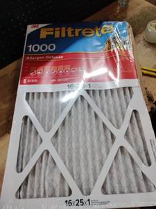 lot 17334 image: 3M Filtrete 1000 Allergen Defense Air Filter 16x25x1, 6 pack
