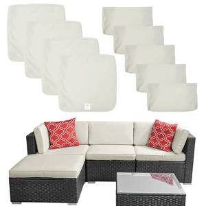 lot 17338 image: ClawsCover 9-Pack Patio Cushion Covers