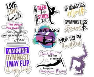 lot 18078 image: Leann Michael Gymnastics Vinyl Stickers