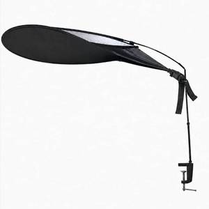 lot 20227 image: Aida & Hani 50 Cubicle Desk Shade - 99% Light Blocking, Blocks Airflow, Laptop Shade for Working Outside with Storage Bag, Black for Light��Sensitive Workers