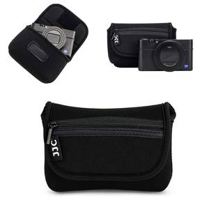 lot 20236 image: JJC Compact Camera Case Pouch for Sony RX100 VII Kodak Pixpro FZ45, Black
