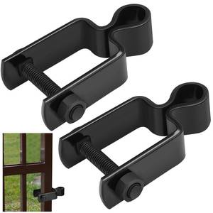 lot 20237 image: Dansydaisy 2 Pcs 2 x 2 Square Post Female Gate Hinges, Black