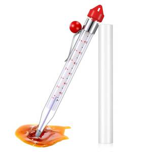 lot 20269 image: Photect 1 Pcs Candy Thermometer with Pot Clip 8, Red