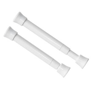 lot 20272 image: KXLife Smallest Spring Tension Curtain Rod 5.25 to 7.5 Inch, 2 Pack, White