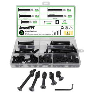 lot 20282 image: 30 Set Crib Screws Replacement Set, M6x2030405060mm (Open Box, May Be Missing Pieces)