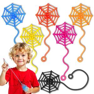 lot 20284 image: DODOLOL 30 Pcs Sticky Spider Web Sticky Hands for Kids Bulk Halloween Party Favors Decorations,Spider Webs for Classroom Prizes Halloween Gifts Goodie Bags Stuffers Pinata Stuffers for Boys Girl (Open Box, May Be Missing Pieces)
