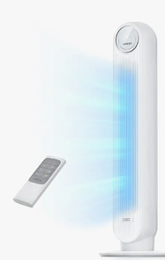 lot 1446 image: DREO Tower Fan with User Manual and Base