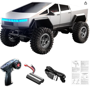 lot 19608 image: NBJIALIN RC Cyber Truck Car - 118 Remote Control Car for Adult, 4WD Hight Speed Off-Road Cybertruck Remote Control Cars,2.4Ghz Waterproof Monster RC Car for Rc Truck Toys Gifts