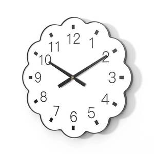lot 1466 image: XOCUWU Large Decorative Wall Clock for Living Room - 24inch Modern Metal Silent Non Ticking Wall Clocks for Home Decor Irregular Round Wall Decoration for Bedroom, Dining Room,Office
