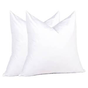 lot 1504 image: puredown� Euro Pillow Inserts 26 x 26 (Pack of 2, White), Down Feather Pillow Stuffer, Premium White Pillows for Bed, Couch, and Cushion