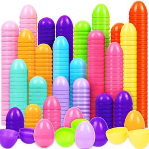 lot 1514 image: 1000Pcs Easter Eggs, 2.3 Fillable Colorful Bright Plastic Easter Eggs Empty for Easter Hunt, Filling Treats, Easter Basket Stuffers Fillers, Party Favors, Classroom Prize Supplies Decoration