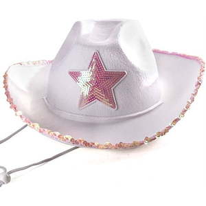 lot 2216 image: Funny Party Hats Cowgirl Hat - Princess Cowboy Hats for Women