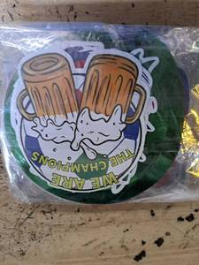 lot 2266 image: World Football Tournament Office & Bar Decor Coasters X005IS2TKB