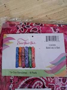lot 2280 image: Tie-Dye Bandanas 6 Pack