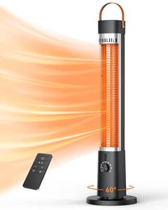lot 7715 image: Jet 1500W Infrared Electric Patio Heater 32.1  Retail $299.99