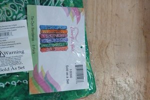 lot 8349 image: Tie-Dye Bandannas 6-Pack