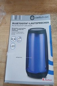 lot 8357 image: Switch on Bluetooth Portable Speaker Blue