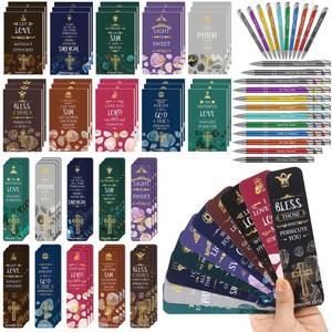 lot 8373 image: Sinmoe Christian Bookmarks Scripture 120-Piece Set