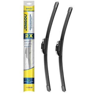 lot 9769 image: JINGOU 2622 Front Windshield Wiper Blades Compatible with 2005-2024 Honda Odyssey2006-2015 Honda Civic 4door Sedan OEM QUALITY Premium All-Season Automotive Replacement Wipers (Pack of 2)