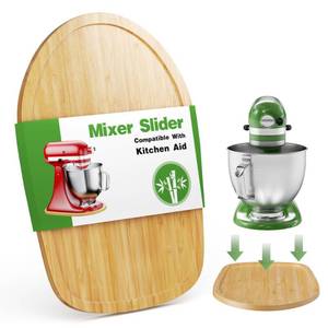 lot 9771 image: GuanQiao Food-Grade Bamboo Slider for KitchenAid 4.5-5 Qt Tilt Head Mixer